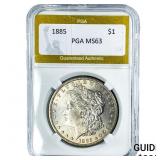 1885 Morgan Silver Dollar PGA MS63