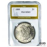 1888 Morgan Silver Dollar PGA MS63