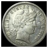 1905-O Silver Barber Dime NEARLY UNCIRCULATED