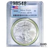 2010 Silver Eagle PCGS MS70