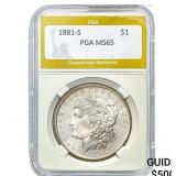 1981-S Morgan Silver Dollar PGA MS65