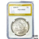 1898-O Morgan Silver Dollar PGA MS65