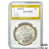 1904 Morgan Silver Dollar PGA MS65