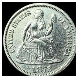 1872 Seated Liberty Dime UNCIRCULATED