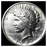 1921 Silver Peace Dollar CHOICE AU
