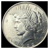 1922 Silver Peace Dollar GEM BU