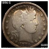1896-S Barber Quarter LIGHTLY CIRCULATED