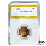 1902 Indian Head Cent PGA MS65