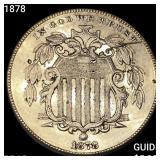 1878 Shield Nickel GEM PROOF