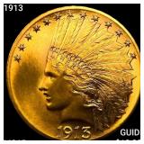 1913 $10 Gold Eagle GEM BU