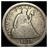 1875-S Silver Twenty Cent Piece NICELY  CIRCULATE