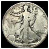 1921-D Silver Walking Liberty Half Dollar  NICELY