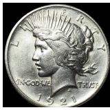 1921 Silver Peace Dollar CHOICE AU