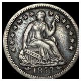 1853-O Seated Liberty Half Dime CLOSELY  UNCIRCUL