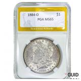 1884-P Morgan Silver Dollar PGA MS65