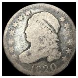 1820 Silver Capped Bust Dime NICELY  CIRCULATED