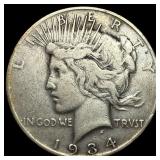 1934-S Silver Peace Dollar LIGHTLY CIRCULATED