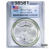 2010 Silver Eagle PCGS MS70