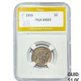 1916 Buffalo Nickel PGA MS65