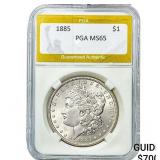 1885 Morgan Silver Dollar PGA MS65