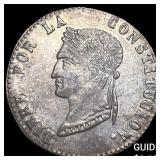 1854 PAZ-F Bolivia Silver 4 Soles KM-125