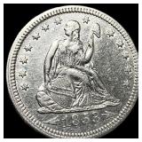 1853 Arrows/Rays Seated Liberty Quarter UNCIRCULAT