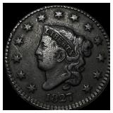 1827 Coronet Head Large Cent NEARLY UNCIRCULATED