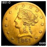 1851-O $10 Gold Eagle CHOICE AU