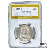 1949-S Franklin Half Dollar PGA MS65