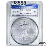 2015 Silver Eagle PCGS MS70