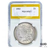 1908 Morgan Silver Dollar PGA MS65