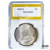 1898-O Morgan Silver Dollar PGA MS65