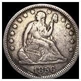 1856 Seated Liberty Quarter NEARLY UNCIRCULATED