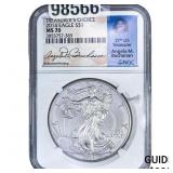 2014 Silver Eagle NGC MS70