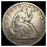 1859-S Silver Seated Liberty Half Dollar LIGHTLY C