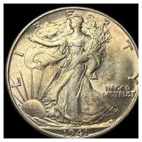 1941-D Silver Half Dollar GEM BU