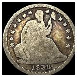 1838 Seated Liberty Half Dime NICELY CIRCULATED