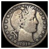 1910 Barber Half Dollar LIGHTLY CIRCULATED