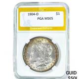 1904-O Morgan Silver Dollar PGA MS65
