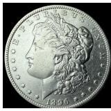 1896-O Silver Morgan Dollar GEM BU