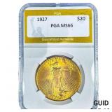1927 $20 Gold Double Eagle PGA MS66