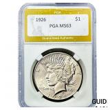 1926 Silver Peace Dollar PGA MS63