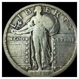 1917-D Type 2 Standing Liberty Quarter LIGHTLY CIR