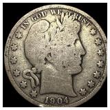 1904-O Silver Barber Half Dollar UNCIRCULATED