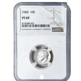 1960 Roosevelt Dime NGC PF69