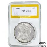 1886 Morgan Silver Dollar PGA MS65