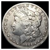 1884-S Silver Morgan Dollar ABOUT UNCIRCULATED