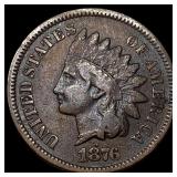 1876 Indian Head Cent NEARLY UNCIRCULATED