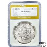 1904 Morgan Silver Dollar PGA MS65