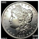 1893 Morgan Silver Dollar CHOICE BU